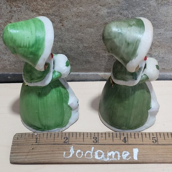 Vintage Jasco Christmas Bell Merri Bells Figurine Bisque Porcelain 1978 - Picture 10 of 10